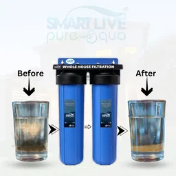 slpa smartlive pureaqua by smart live pure aqua Premium Dual Tank Filteration for Whole House 1 Inch Inlet/Outlet Solid Filter Cartridge image 4