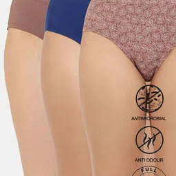 Pack of 3 Women Hipster Multicolor Panty-image-19