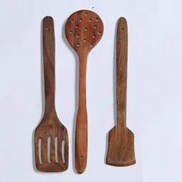 heena engineers Spoons set of 3 Wooden Dessert Spoon Set-picture-10
