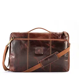 Picco Massimo Unisex Brown Messenger Bag-picture-19