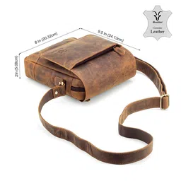 Goatter Men Leather Messenger Bag image 2