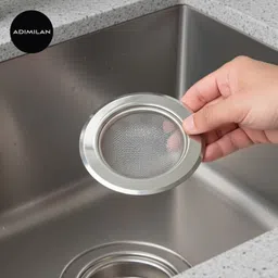 adimilan Kitchen Sink Stainless Steel Push Down Strainer-picture-10