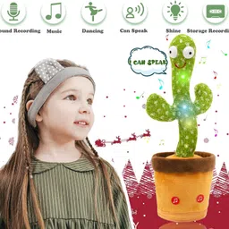 mishra company Dancing Cactus Toy Talking Repeat Bluetech singing Toy image 4
