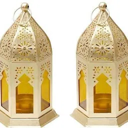 decorate dreams Yellow Iron Hanging Lantern image 2
