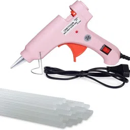 ankitrajraj PINK MINI 20 WATT - 15 GLUE STICKS OF 7MM SIZE Standard Temperature Corded Glue Gun-picture-39