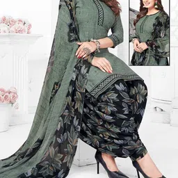 thira Unstitched Crepe Salwar Suit Material Printed-picture-11