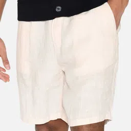 blue dove Solid Men Beige Regular Shorts image 2