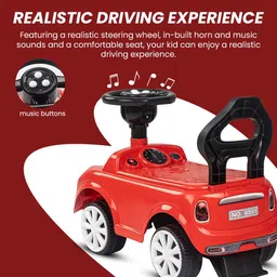 baybee Cooper Ride on Baby Car for Kids, Baby Ride on Kids Car with Music & Horn Button Rideons & Wagons Non Battery Operated Ride On image 2