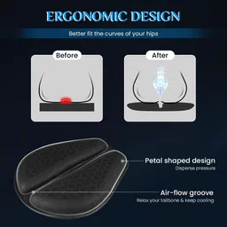sthira Gel Seat Bike Cushion Long Ride Comfort Single Bike Seat Cover For Universal For Bike Universal For Bike image 4