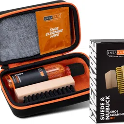 SNEAKARE Travel Shoe Cleaning Kit Cleaner Towel 4 Wipes Suede Eraser Medium & Soft Brush Cleaner-picture-15