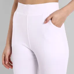 kronmenien Solid Women White Tights image 4