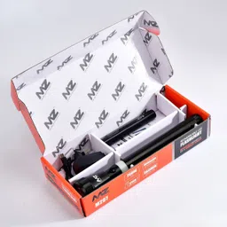 mz M297-LED Rechargeable Flashlight-Super Bright 200W, 8000 mAh Battery Torch image 2