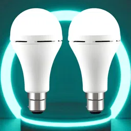 frony Emergency 12W Inverter LED Bulb with 2000mAh Rechargeable Battery Pack of 2 A229 4 hrs Bulb Emergency Light image 1