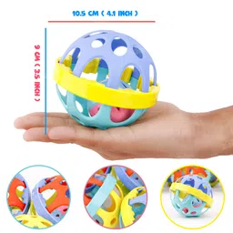 fiddlerz Baby Rattle Toy Ball NonToxic Shake & Grab Play Toy for Boys & Girls Rattle image 3