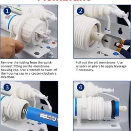 saras waterite RO Membrane 100 GPD Filter Work Up To 1500 TDS For All RO Water Purifier Solid Filter Cartridge image 3