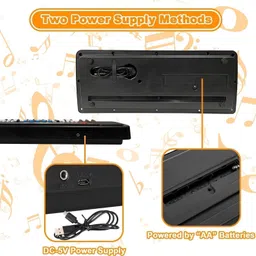 saleoff SALEOFF104170_@_1358 The 37 Key Piano Keyboard Toy with Recording, Mic and USB Cable for Power-86 Analog Digital Piano image 5