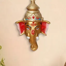 eCraftIndia Multicoloured Lord Ganesha Metal Wall Hanging-picture-24