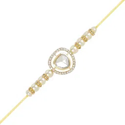 I Jewels Bhaiya Bhabhi Rakhi Set with Roli Chawal & Card image 5