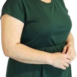 pinkshell Women A-line Green Above Knee/Mid Thigh Length Dress image 3