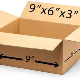 jia industries Corrugated Cardboard, Craft Paper, Paper Square Box Packaging Material, 9x6x3 Inch Packaging Box-picture-18
