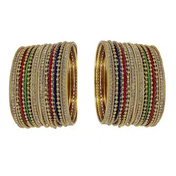 NMII 44 Pcs Zircon Studded Bangles image 1