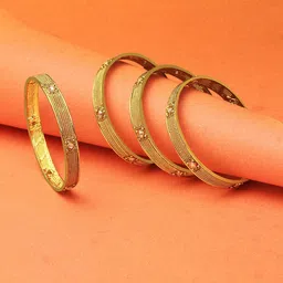 Adwitiya Collection Gold-Plated Stone-Studded Bangle-picture-29