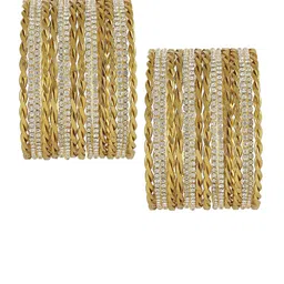 NMII Set Of 32 Glossy Finished Stone-Studded Bangles image 2