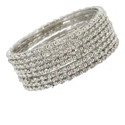 NMII Set Of 8 Zircon Gemstone-Studded Bangles image 3