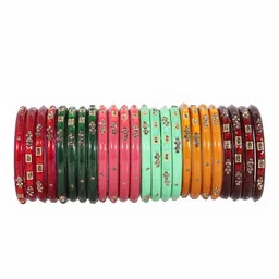 NMII Set Of 24 Cubic Zirconia-Studded Glass Bangles image 4