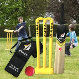 Size 2 (6-7 yrs) Kashmiri Popular Willow bat with Plastic Wicket Set for kids Cricket Kit-image-32