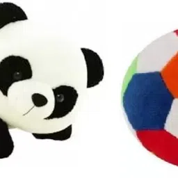 nihan enterprises Best Quality Stuffed Soft Football toy and Panda for Kids- 25 cm-picture-15