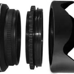 Schsteindar ( 3pcs COMBO Kit For 58mm Lens ) 58MM Reversible Hood + cap and UV filterLens Hood image 5
