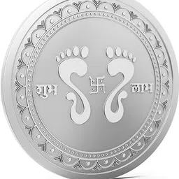 aspect bullion & refinery Shubh Labh 100B S 999 100 g Silver Coin image 1