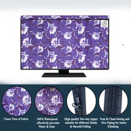 JM Homefurnishings Two layer dust proof LED LCD TV cover for 43 inch TV-LCD-LED-Monitor - LEDJM0910043IN image 3