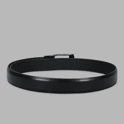 peter england Men Black Genuine Leather Belt image 4