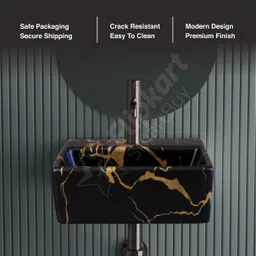 flipkart smartbuy 2 in 1 wall hung basin and tabel top basin Premium Quality 804 f Table Top Basin image 4