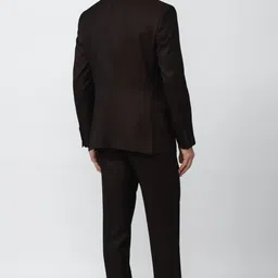 van heusen Men Single Breasted - 2 button Self Design Suit image 3