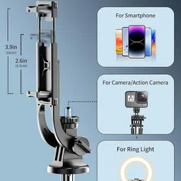 Sancy Selfie Stick Silver Bluetooth Selfie Stick image 4