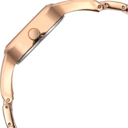 Fastrack Pulse White MOP Dial Rose Gold MetalStrap Analog Watch - For Women NT6147WM01F image 5