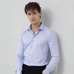 snitch Men Slim Fit Solid Spread Collar Formal Shirt-picture-18