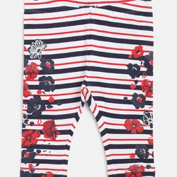 Chicco Girls Red & Blue Printed Leggings-image-91