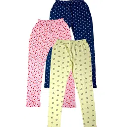 IndiWeaves Pack Of 3 Printed Pure Cotton Ankle Length Leggings-picture-33