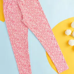 Pantaloons Junior Girls Printed Cotton Ankle-Length Leggings-image-38