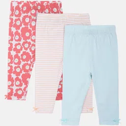 MINI KLUB Infant Girls Pack Of 3 Ankle-Length Leggings-picture-29