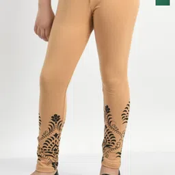 BAESD Girls Pack Of 2 Printed Cotton Ankle Length Leggings-picture-39