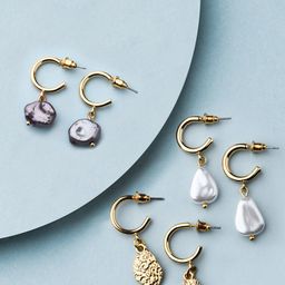 Accessorize Gold-Toned Classic Drop Earrings-picture-4