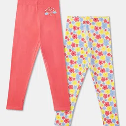 R&B Girls Pack Of 2 Printed Ankle Length Leggings-picture-31