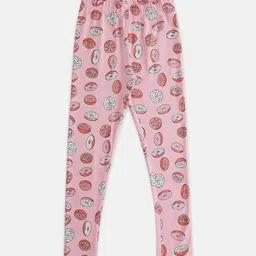 Pantaloons Junior Girls Printed Churidar Length Cotton Leggings-picture-44