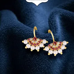 Vighnaharta Gold-Plated Teardrop Shaped Ear Cuff-image-99