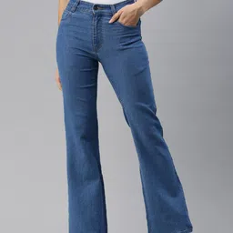 De Moza Women Bootcut Mid-Rise Jeans-image-91